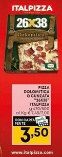 Pam Italpizza pizza dolomitica o cunzata offerta