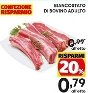 Pam Biancostato di bovino adulto offerta