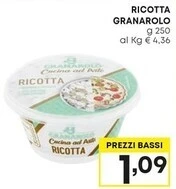 Pam Granarolo ricotta offerta