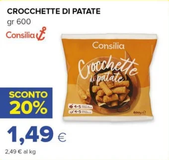 CROCCHETTE DI PATATE gr 600 Consilia