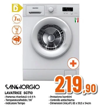 Mallardo Expert SANGIORGIO LAVATRICE SG710 offerta