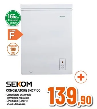 SEKOM CONGELATORE SHCP100