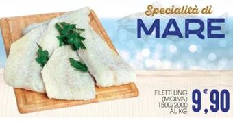 SpesAmica FILETTI LING (MOLVA) 1500/2000 AL KG offerta