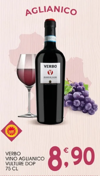 SpesAmica VERBO VINO AGLIANICO VULTURE DOP 75 CL offerta