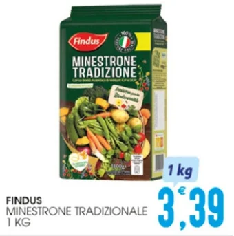 SpesAmica FINDUS MINESTRONE TRADIZIONALE 1 KG offerta