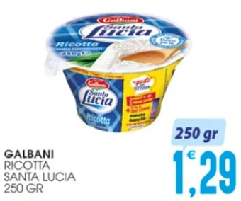SpesAmica GALBANI RICOTTA SANTA LUCIA 250 GR offerta