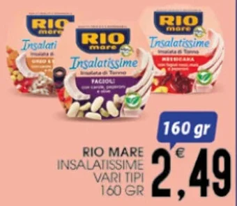 SpesAmica RIO MARE INSALATISSIME VARI TIPI 160 GR offerta