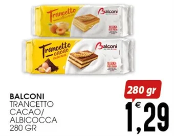 SpesAmica BALCONI TRANCETTO CACAO/ ALBICOCCA 280 GR offerta