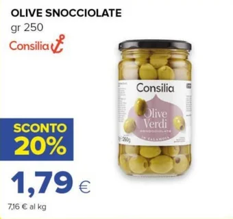 Tigre OLIVE SNOCCIOLATE gr 250 Consilia offerta
