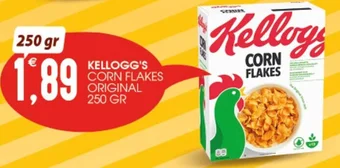 SpesAmica KELLOGG'S CORN FLAKES ORIGINAL 250 GR offerta