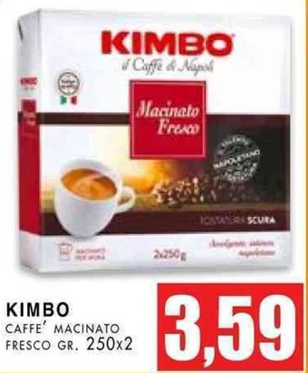 KIMBO CAFFE MACINATO FRESCO GR. 250x2