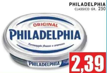 La Mimosa Supermercati PHILADELPHIA CLASSICO GR. 250 offerta