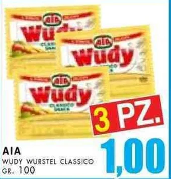La Mimosa Supermercati AIA WUDY WURSTEL CLASSICO GR. 100 offerta