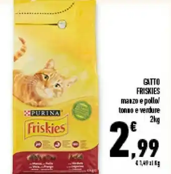 Conad Superstore Purina Friskies Gatto Manzo E Pollo offerta