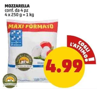 PENNY MOZZARELLA conf. da 4 pz 4 x 250 g = 1 kg offerta