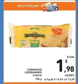 Spazio Conad Leerdammer formaggio offerta