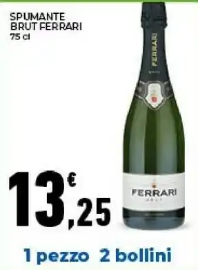 Conad City Ferrari Spumante Brut 75 Cl offerta