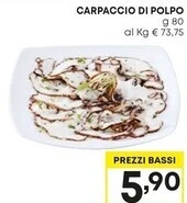 Pam Carpaccio di polpo offerta