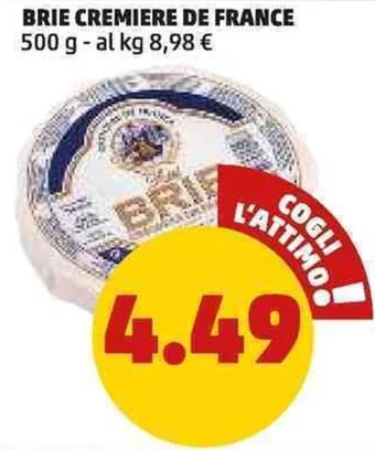 BRIE CREMIERE DE FRANCE 500 G