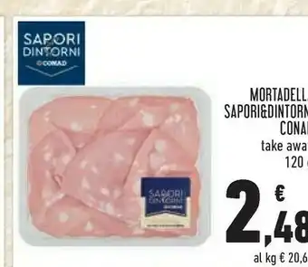 Conad Conad Mortadella 120g offerta