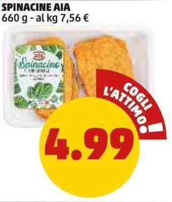 PENNY SPINACINE AIA 660 g offerta