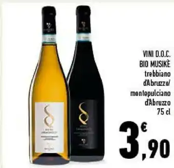 Conad Musike Vino DOC Bio offerta
