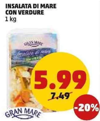 PENNY INSALATA DI MARE CON VERDURE 1 kg offerta