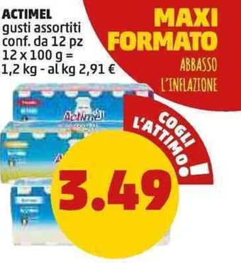 PENNY ACTIMEL gusti assortiti Conf. da 12 pz offerta