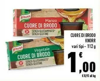 Conad Knorr Knorr - Cuore di Brodo Vegetale 112 g(ml) offerta