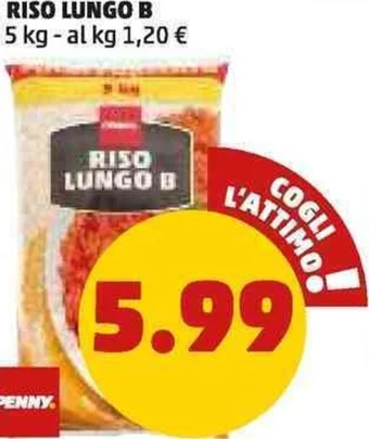 PENNY RISO LUNGO B 5 kg offerta