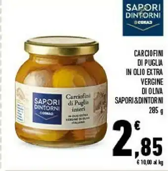 Conad Mottura Conad Carciofini Di Puglia In Olio Extra Vergine Di Oliva Sapori&dintorni offerta