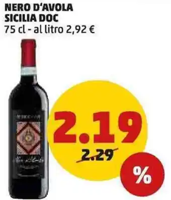 PENNY NERO D'AVOLA SICILIA DOC 75 cl offerta