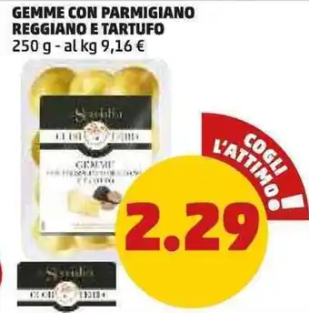 PENNY GEMME CON PARMIGIANO REGGIANO E TARTUFO 250 g offerta
