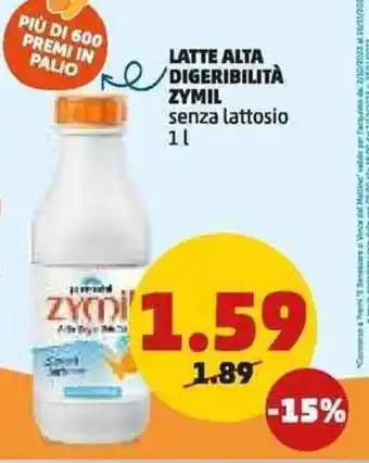 PENNY LATTE ALTA DIGERIBILITÀ ZYMIL senza lattosio 1 l offerta