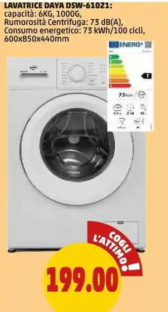 PENNY LAVATRICE DAYA DSW-61021 600x850x440mm offerta