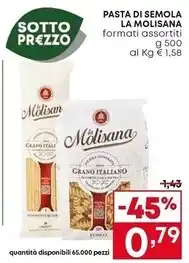 Pam La molisana pasta di semola offerta