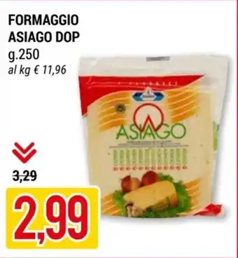 Hardis FORMAGGIO ASIAGO DOP g.250 offerta