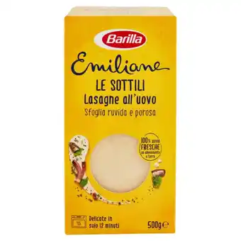 Iperal Lasagne all'uovo le sottili emiliane barilla offerta