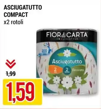 ASCIUGATUTTO COMPACT x2 rotoli