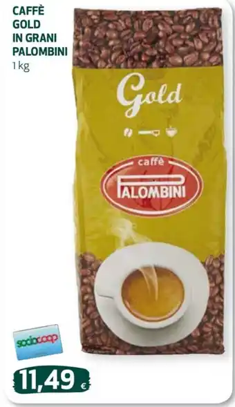 Coop CAFFÈ GOLD IN GRANI PALOMBINI 1 kg offerta