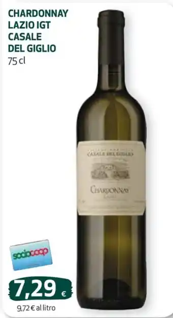 Coop CHARDONNAY LAZIO IGT CASALE DEL GIGLIO 75 cl offerta