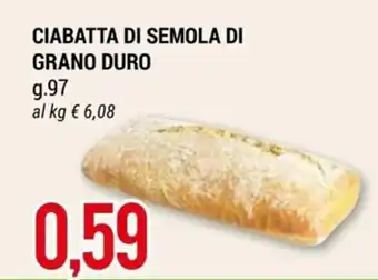 Hardis CIABATTA DI SEMOLA DI GRANO DURO g. 97 offerta