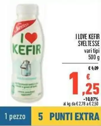 Conad I Love Kefir Sveltesse 500g offerta