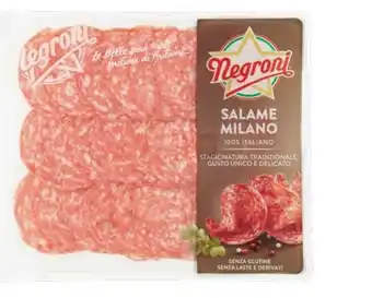 Tigros SALAME MILANO AFFETTATO NEGRONI 100 g offerta