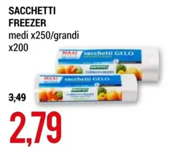 SACCHETTI FREEZER medi x250/grandi x200