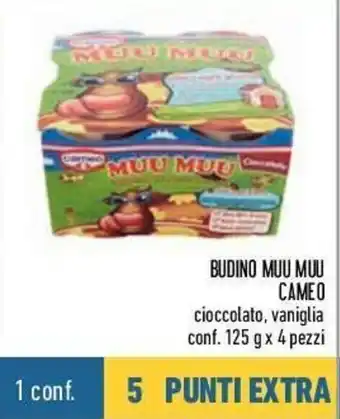 Conad Cameo Budino Muu Muu 125g x 4 pezzi offerta