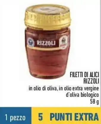 Conad Rizzoli Filetti di Alici 58g offerta