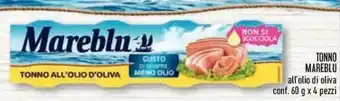Conad Mareblu Tonno 60g x 4 pezzi offerta
