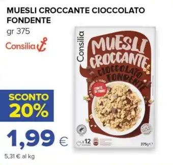 Tigre MUESLI CROCCANTE CIOCCOLATO FONDENTE gr 375 Consilia offerta