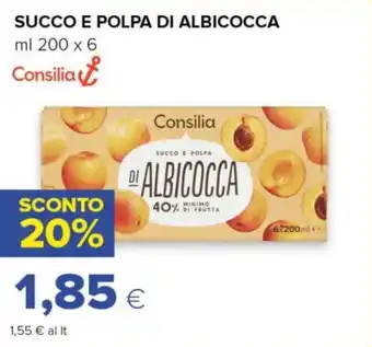 Tigre SUCCO E POLPA DI ALBICOCCA ml 200 x 6 Consilia offerta